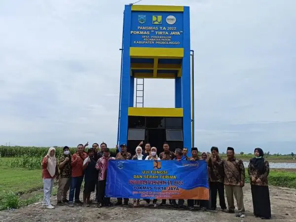 Warga Pesisir Desa Pondok Kelor Probolinggo Sumringah, Usai Diresmikannya Tandon Air Bersih